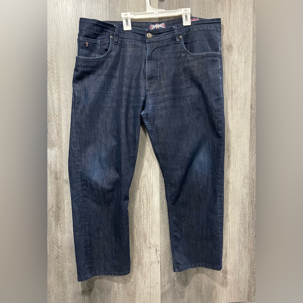 7 Downie Street Men's Dark Blue Jeans